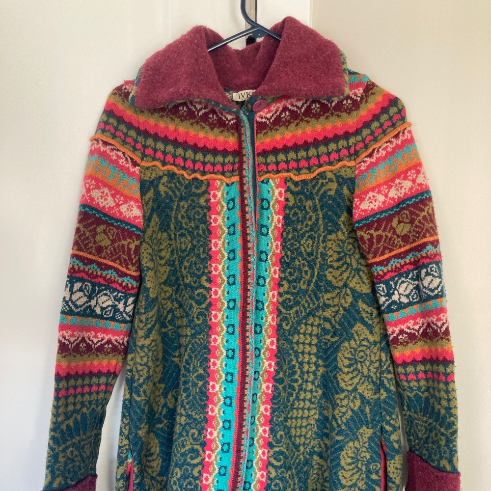 IVKO Sundance wool sweater/jacket womens size small